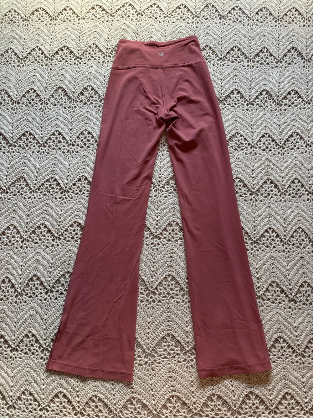 Lululemon Groove High-Rise Split-Hem Flared Pant Leggings Size 4 Rustic
